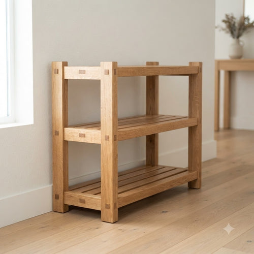 Arts and Crafts White Oak Shoe Rack 149.6 55.1 126.0 229