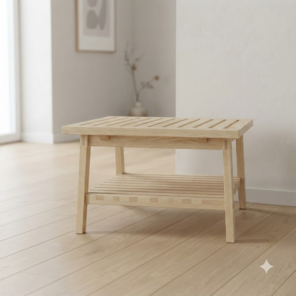 Japanese Ash Shoe Rack 128.0 46.5 70.9 249