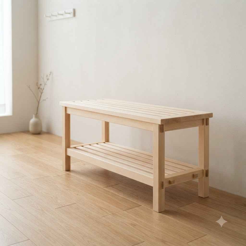 Japanese Hinoki Shoe Rack 128.0 45.3 70.9 249