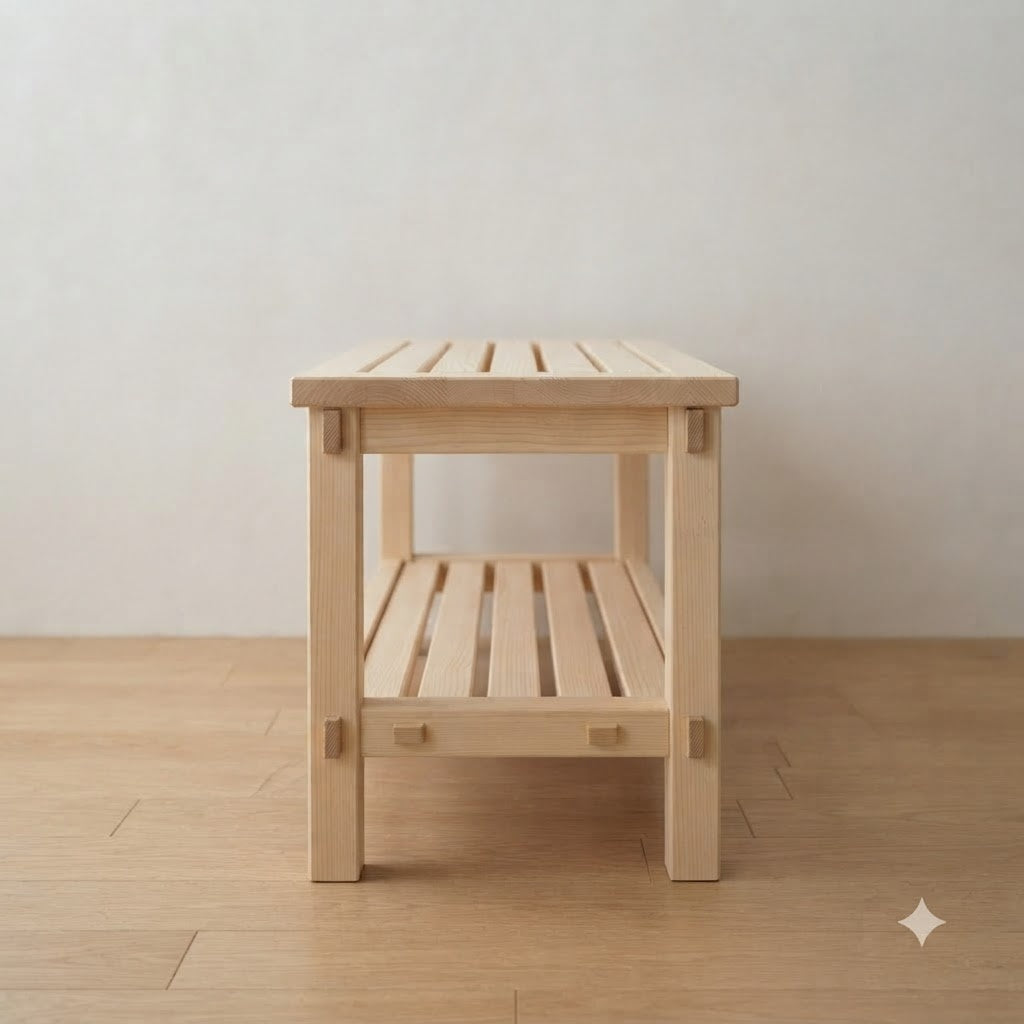 Japanese Hinoki Shoe Rack 128.0 45.3 70.9 249