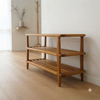 Mid Century Teak Shoe Rack 143.7 47.2 96.5 199