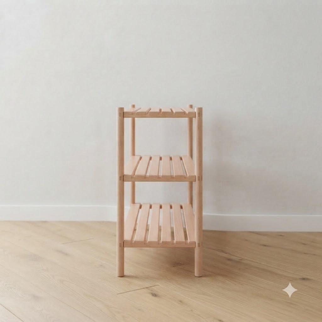 Minimalist Beech Shoe Rack 133.9 47.2 104.3 119