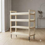 Modern Birch Shoe Rack 137.8 45.3 118.1 179