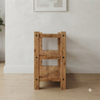 Rustic Alder Shoe Rack 157.5 53.1 110.2 149