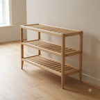 Scandinavian Oak Shoe Rack 144.9 49.2 111.4 149