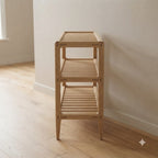 Scandinavian Oak Shoe Rack 144.9 49.2 111.4 149