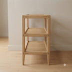 Scandinavian Oak Shoe Rack 144.9 49.2 111.4 149