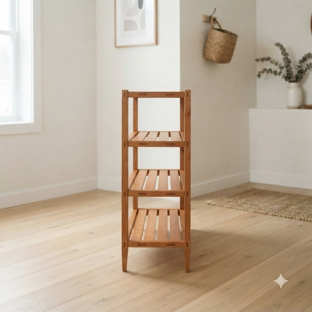 Shaker Style Cherry Shoe Rack 149.6 49.2 102.4 179