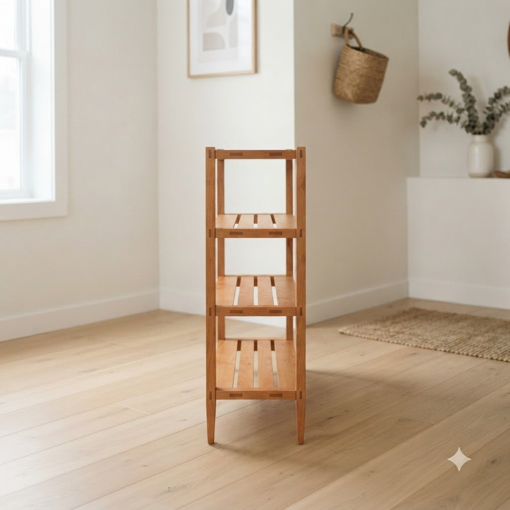 Shaker Style Cherry Shoe Rack 149.6 49.2 102.4 179